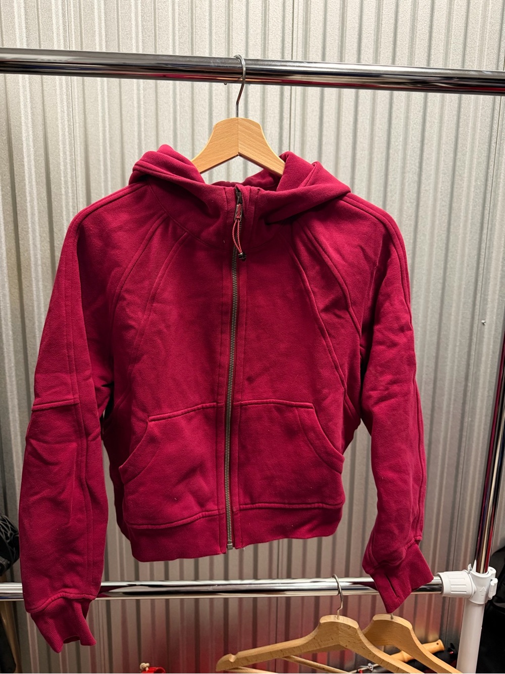 Lululemon Scuba Oversized Full Zip Hoodie - XS/S - Pomegranate